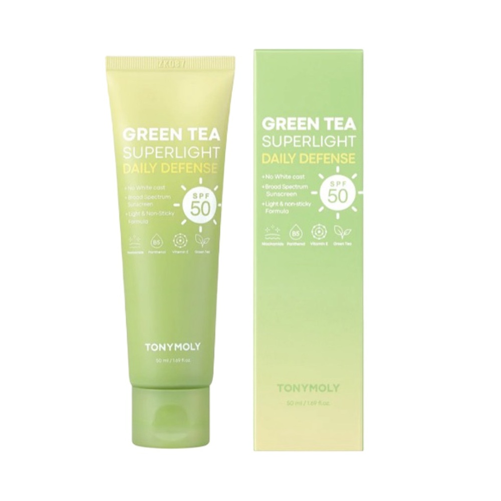 TONYMOLY GREEN TEA SUPERLIGHT DAILY DEFENSE SPF 50